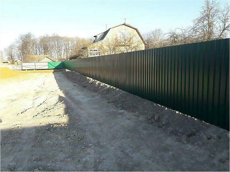 Забор, ворота, калитка из зеленого профлиста 150м фото 4 в Кременкуле