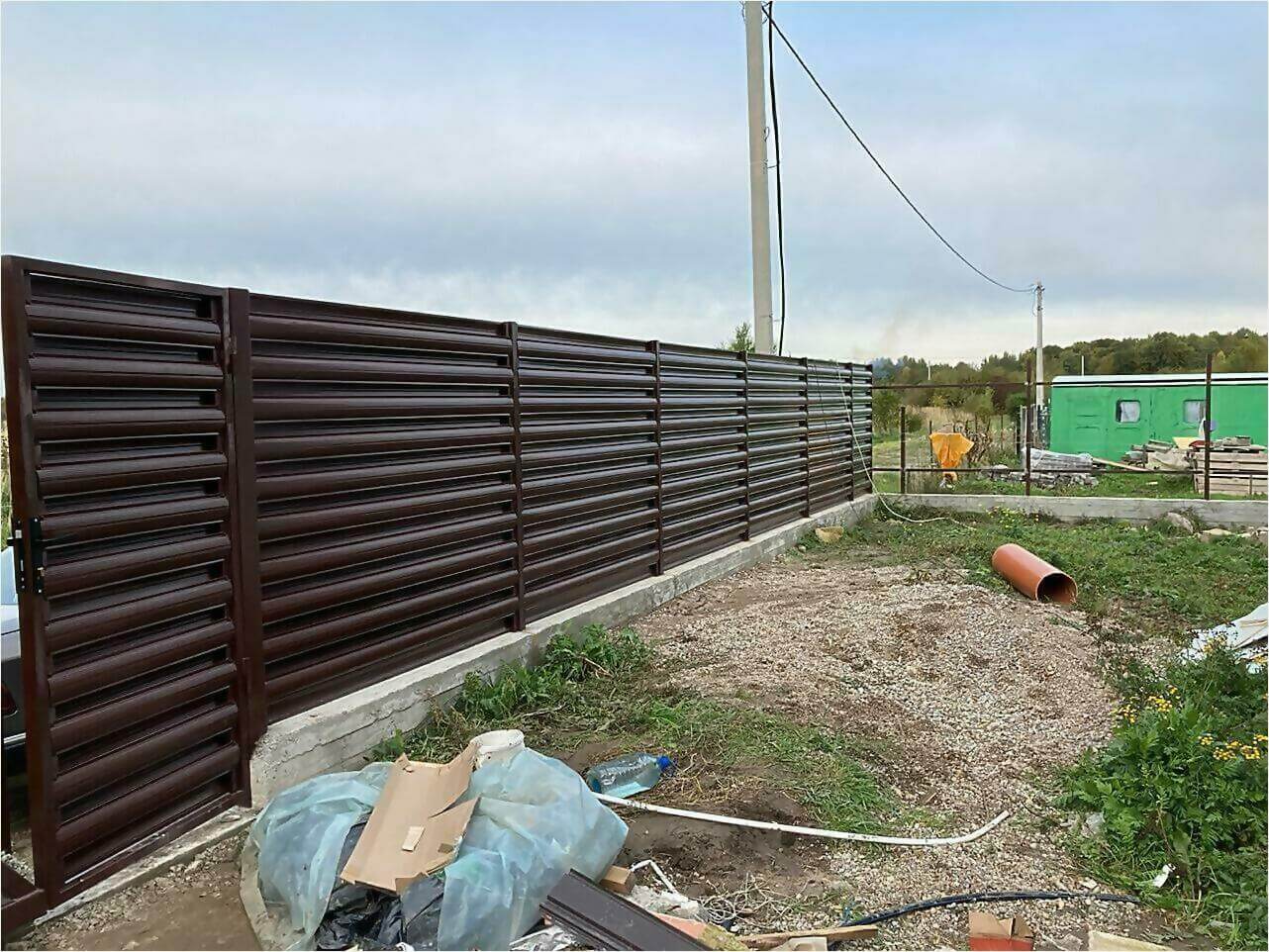 Забор из штакетника 85м фото6 в Кременкуле