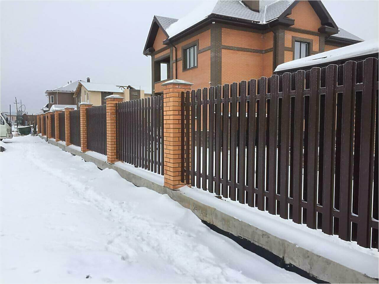 Забор из штакетника 95м фото1 в Кременкуле