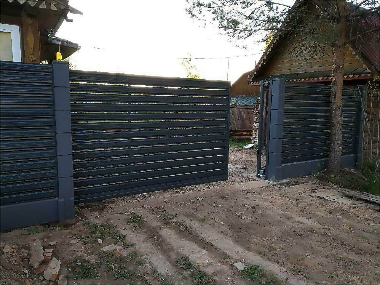 забор-ранчо из штакетника 75м фото3 в Кременкуле