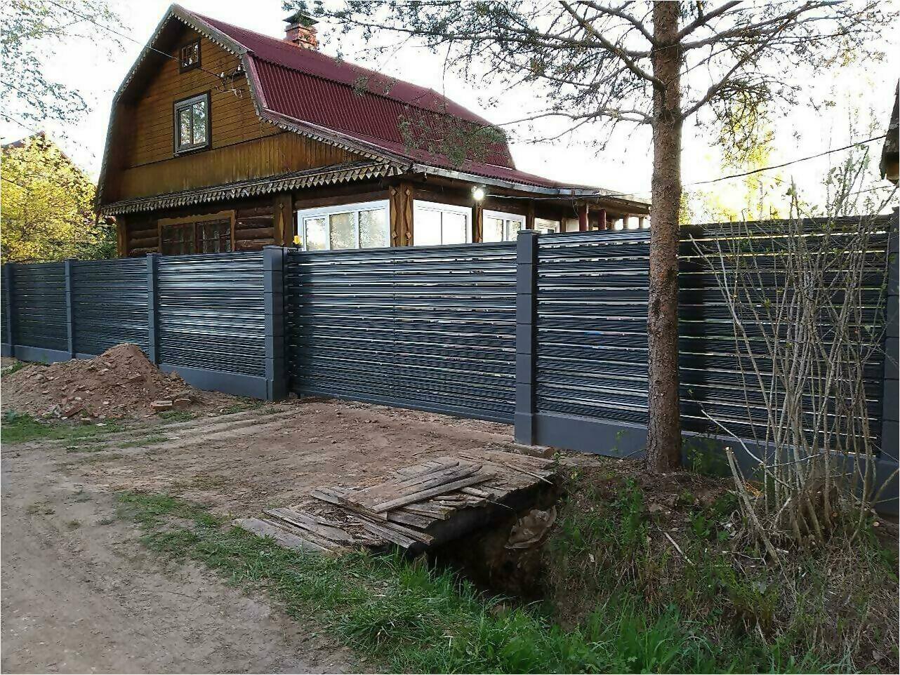 забор-ранчо из штакетника 75м фото4 в Кременкуле