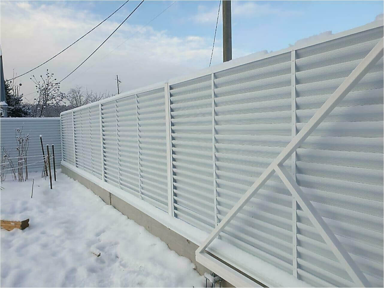Забор жалюзи 150м RAL9003 фото3 в Кременкуле
