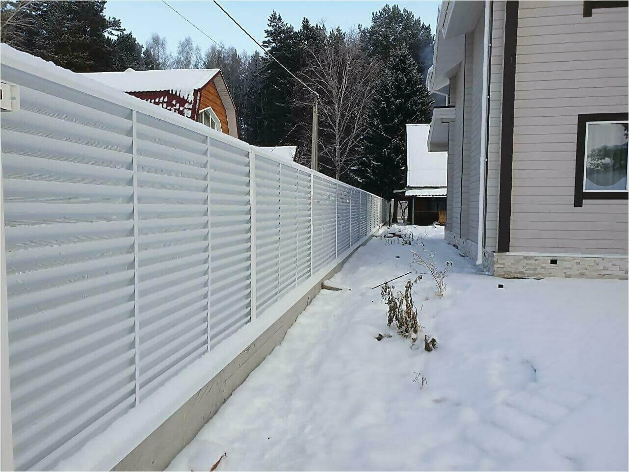 Забор жалюзи 150м RAL9003 фото4 в Кременкуле