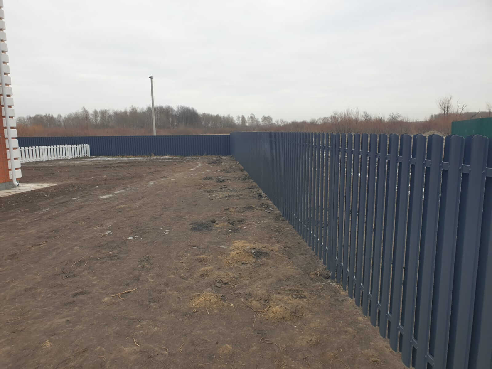 Забор из штакетника 230м Серый Графит фото2 в Кременкуле