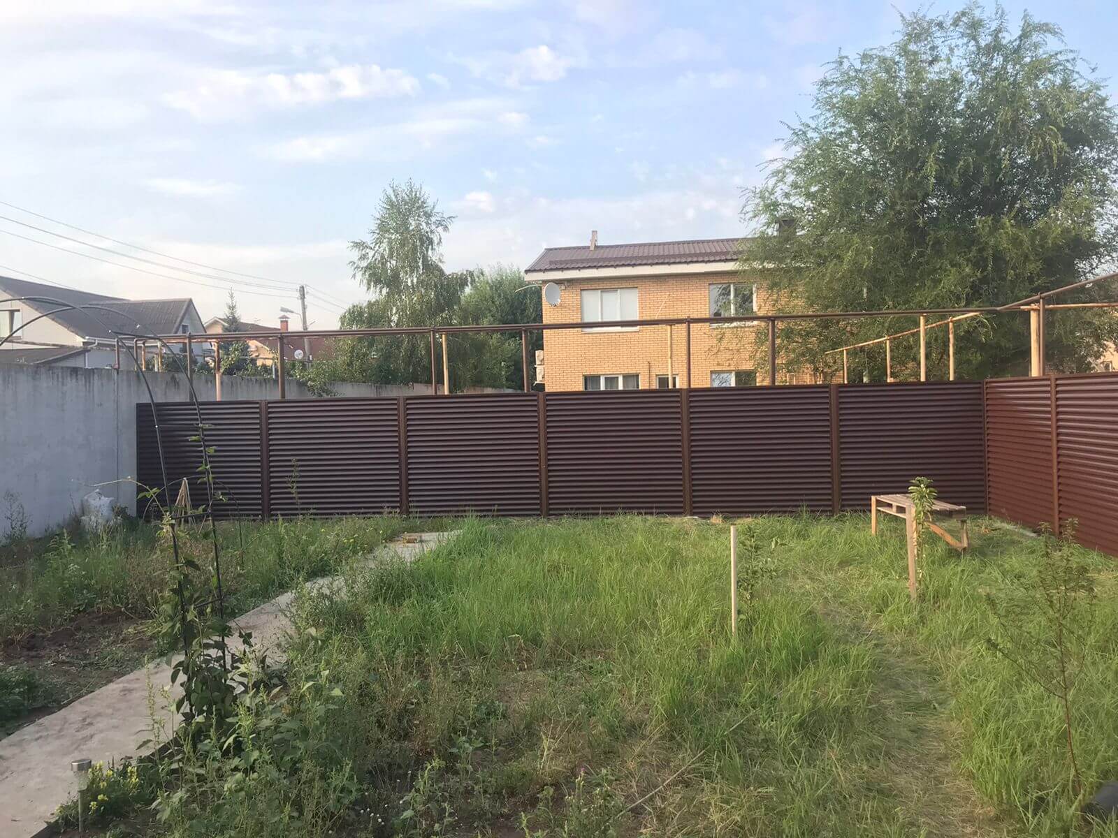 забор-жалюзи RAL8017 шоколад двухсторонний фото4 в Кременкуле