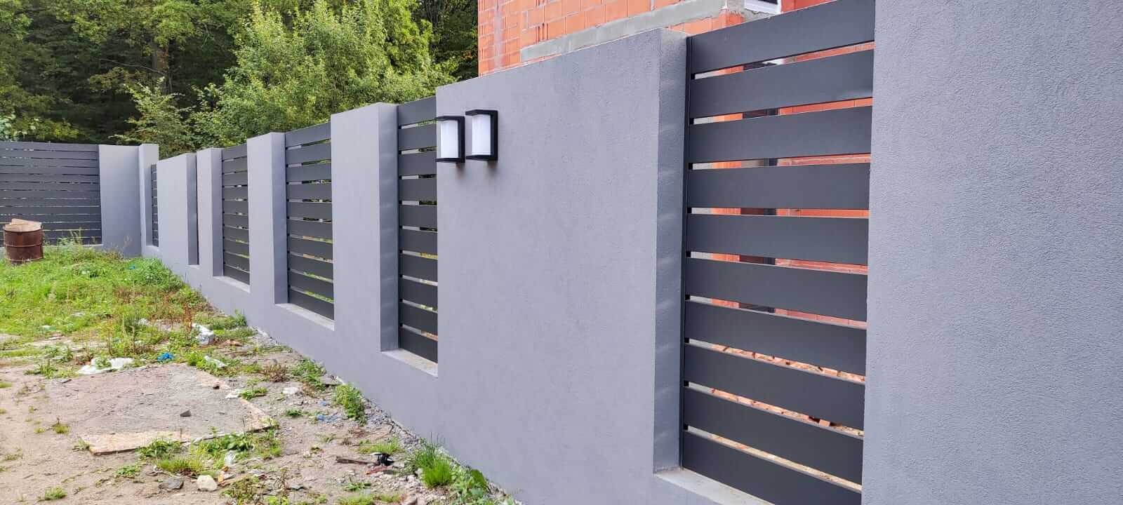 забор из металлопланкена RAL7024 Серый Графит МАТТЕ фото6 в Кременкуле