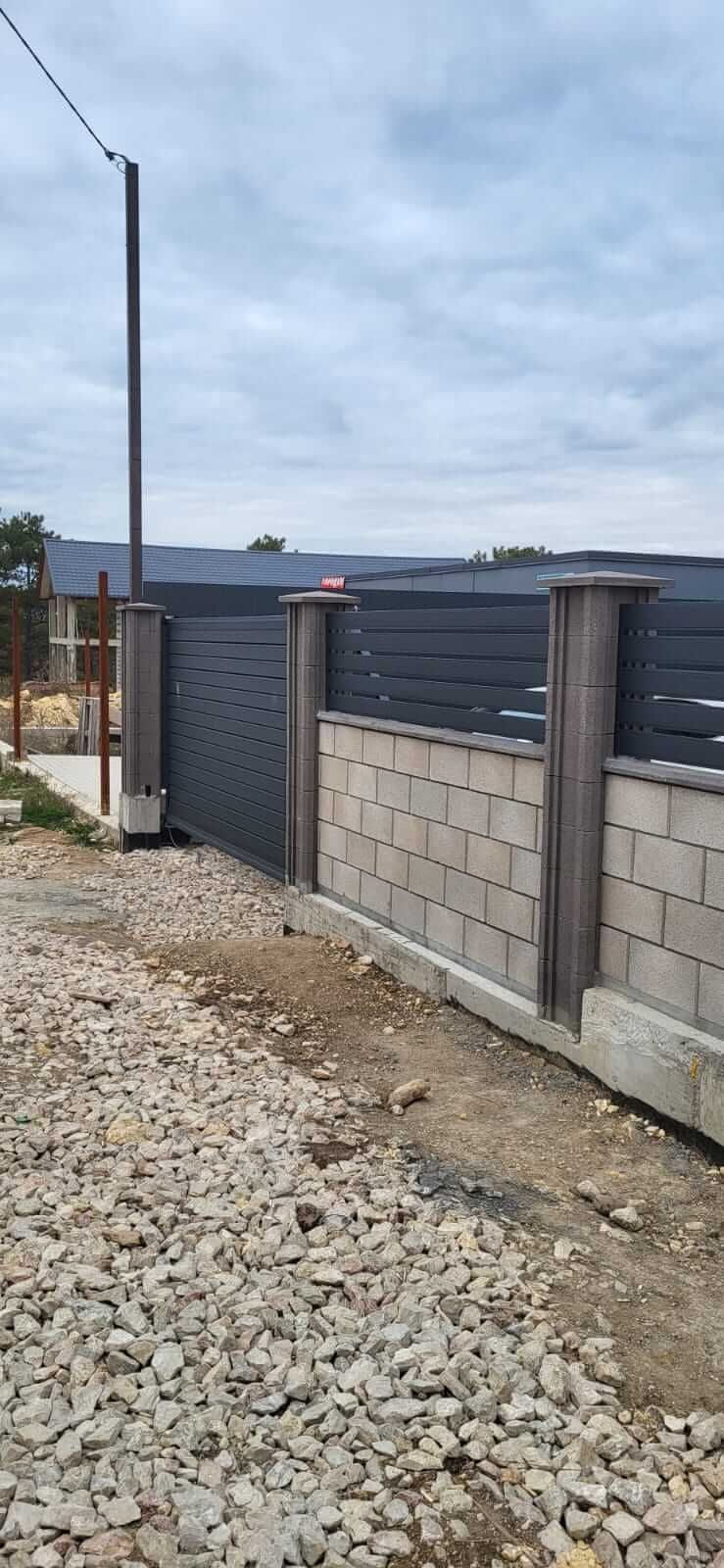 Забор-ранчо из металлопланкена 28м RAL7024 Серый Графит МАТТЕ фото 2 в Кременкуле