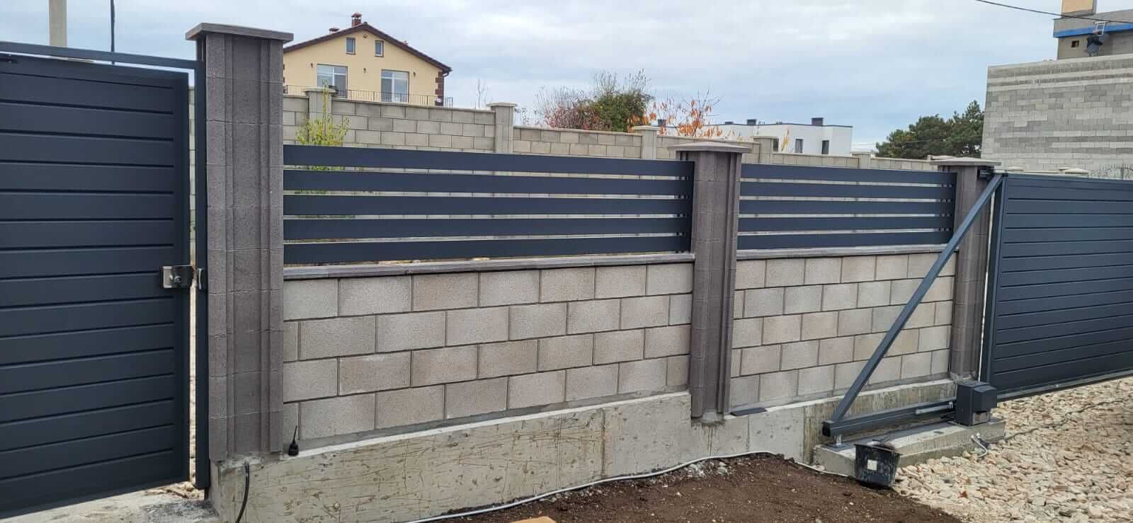 Забор-ранчо из металлопланкена 28м RAL7024 Серый Графит МАТТЕ в Кременкуле