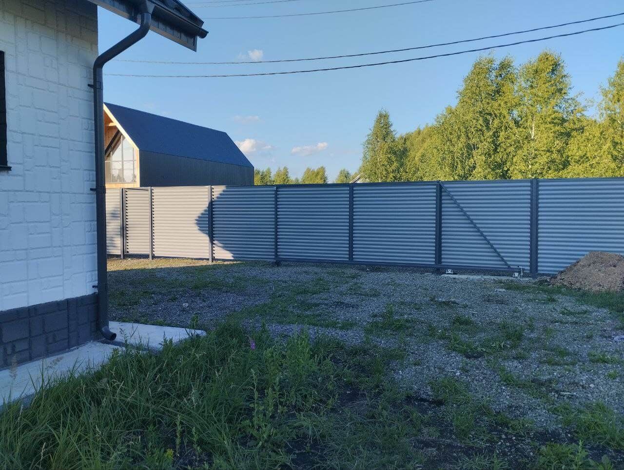 Забор из ламелей еврожалюзи 20м RAL7004 Серый фото 4 в Кременкуле