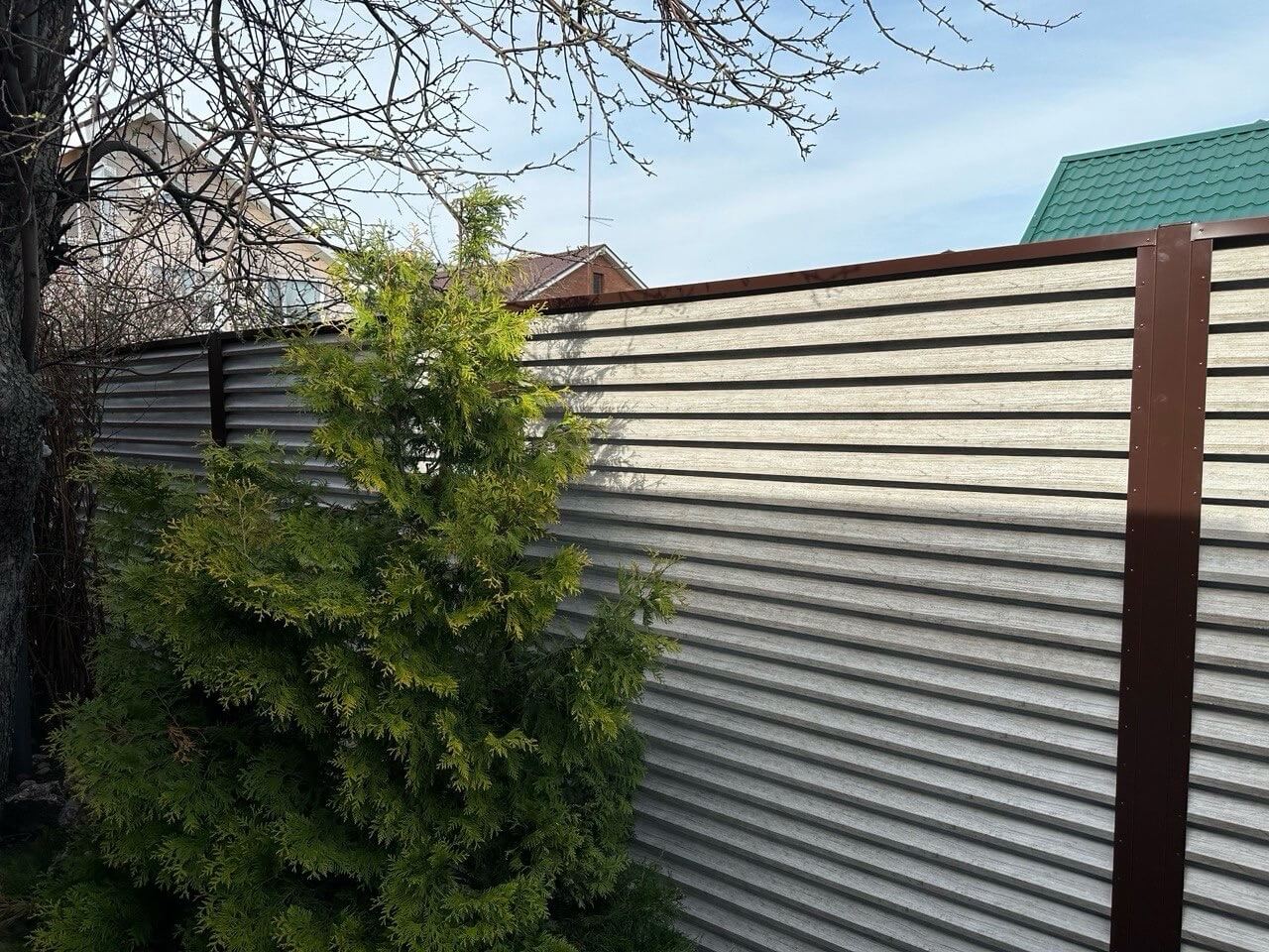 Забор-жалюзи из ламелей ЭКО-Z 32м Ясень Printech фото 1 в Кременкуле