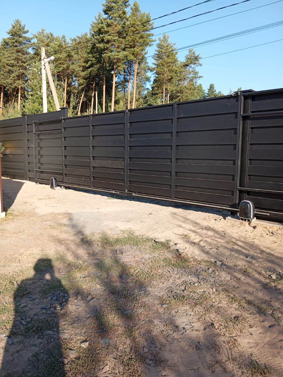 Забор-ранчо из металлопланкена 37м RAL9005 Черный МАТТЕ фото 1 в Кременкуле