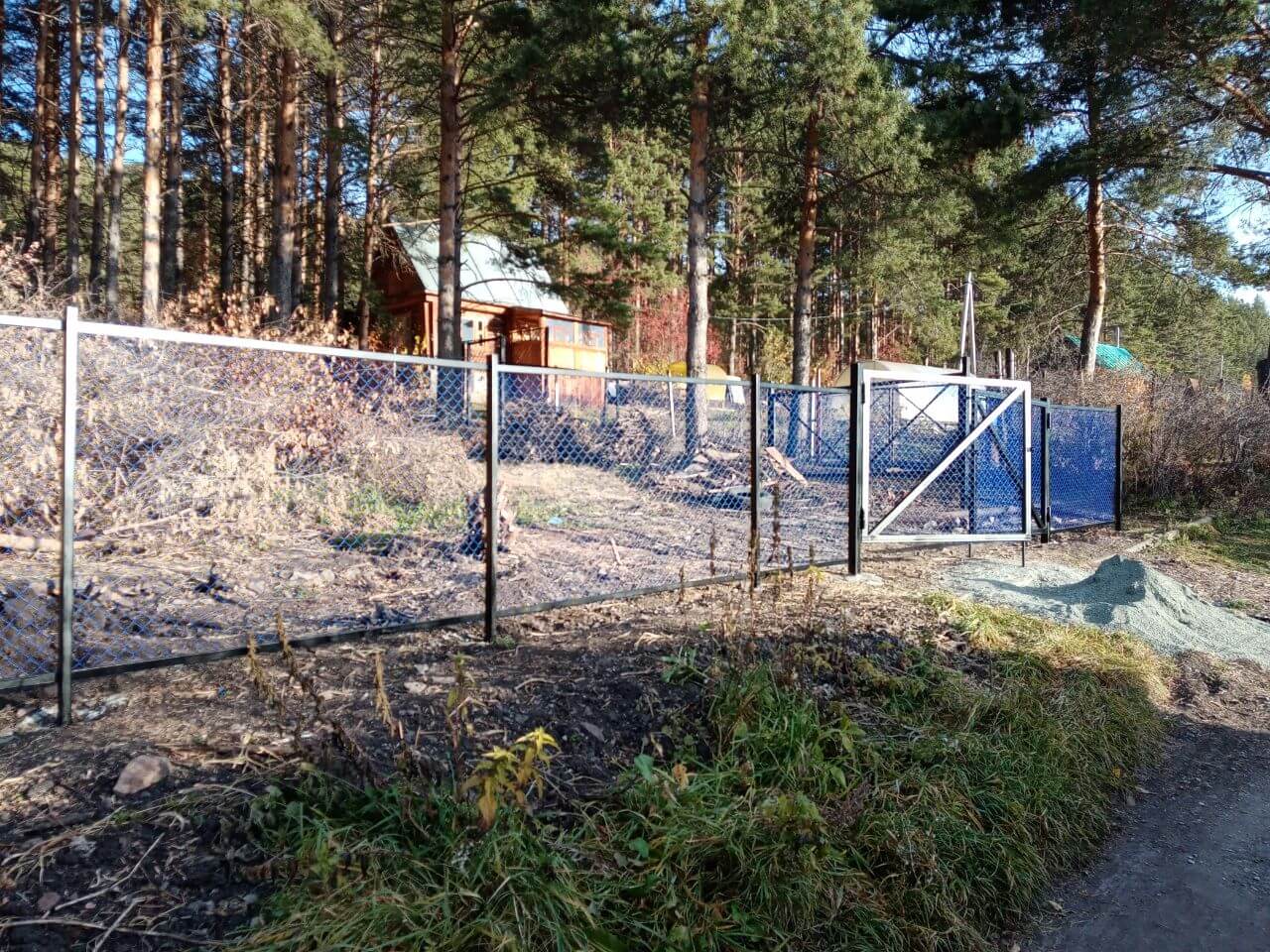Забор из сетки рабица 76м с полимерным покрытием фото 8 в Кременкуле