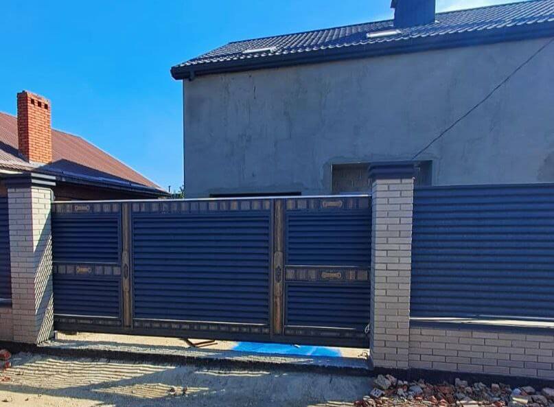 Забор-жалюзи 28м RAL7024/7024 Серый Графит двусторонний МАТТЕ в Кременкуле