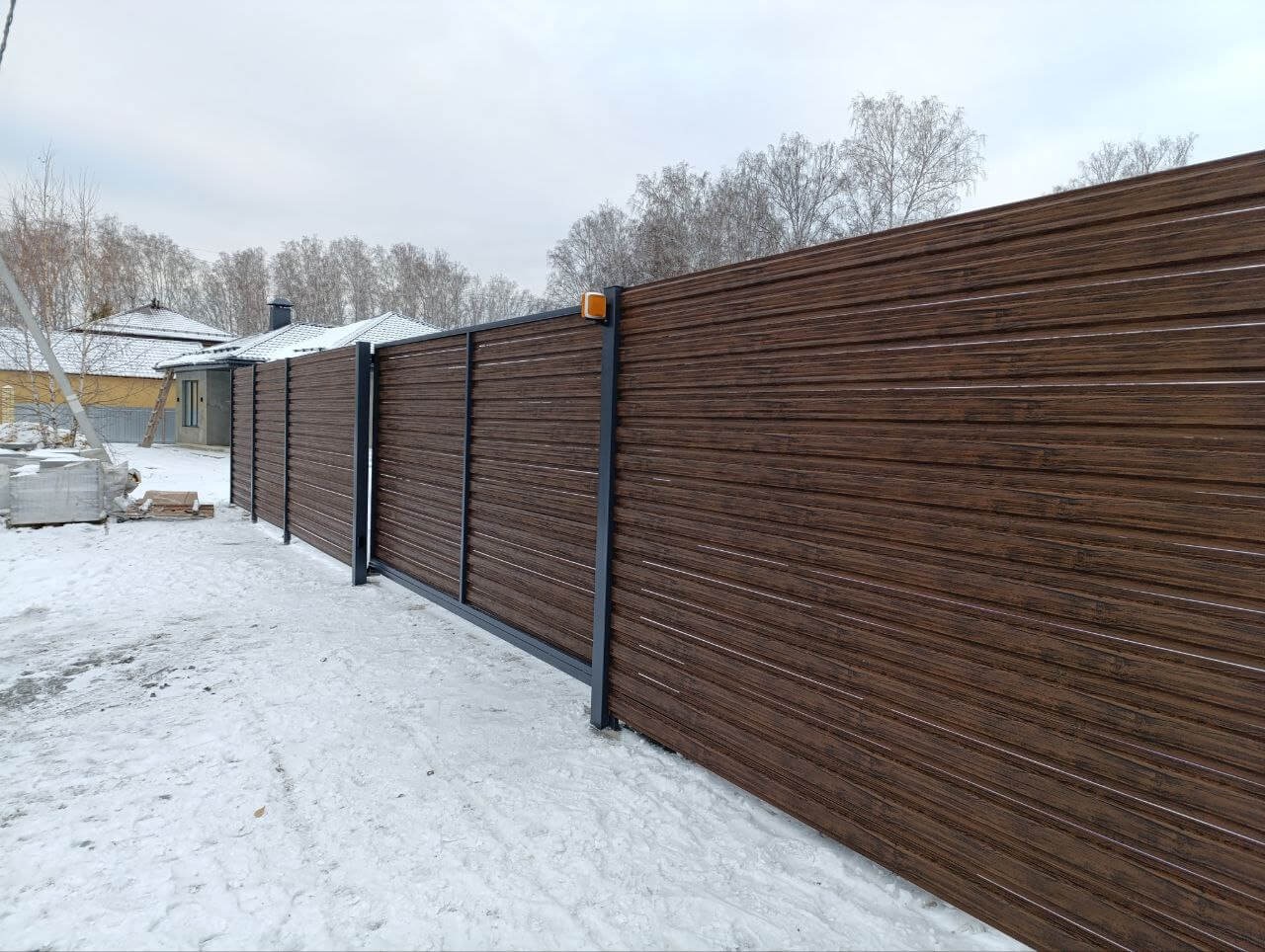 Забор-ранчо из евроштакетника 58м Темный Каштан 3D Принтек фото 1 в Кременкуле