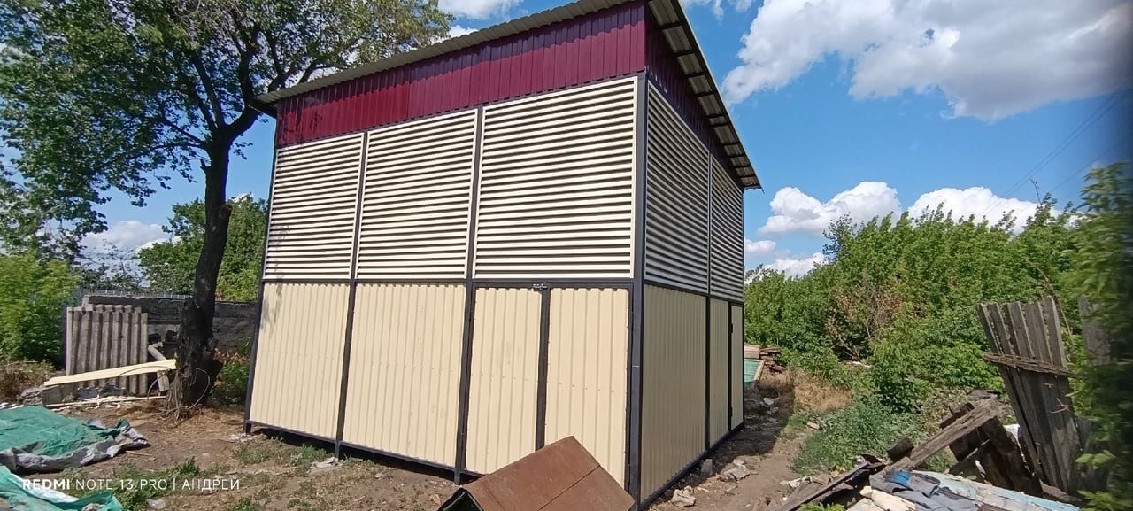 Сенник из ламелей еврожалюзи RAL1015 Слоновая Кость фото 2 в Кременкуле