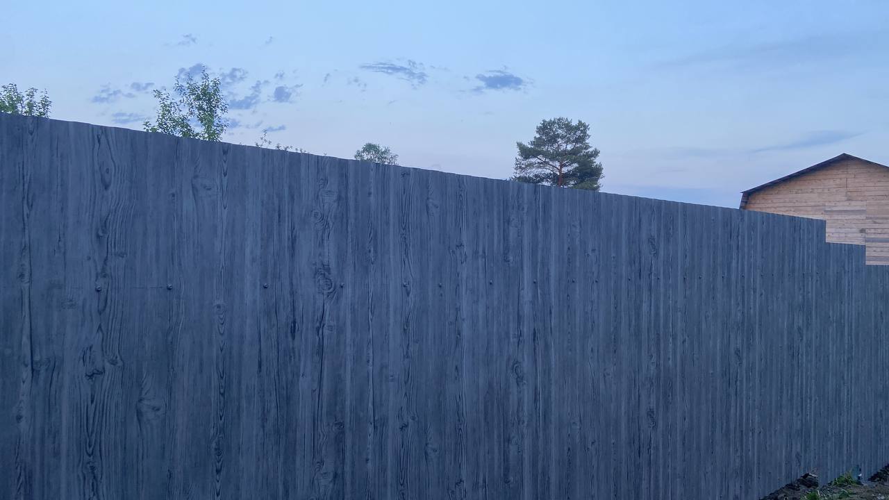 Забор из профнастила НС-10 42м Светлая Береза SteelArt фото 4 в Кременкуле