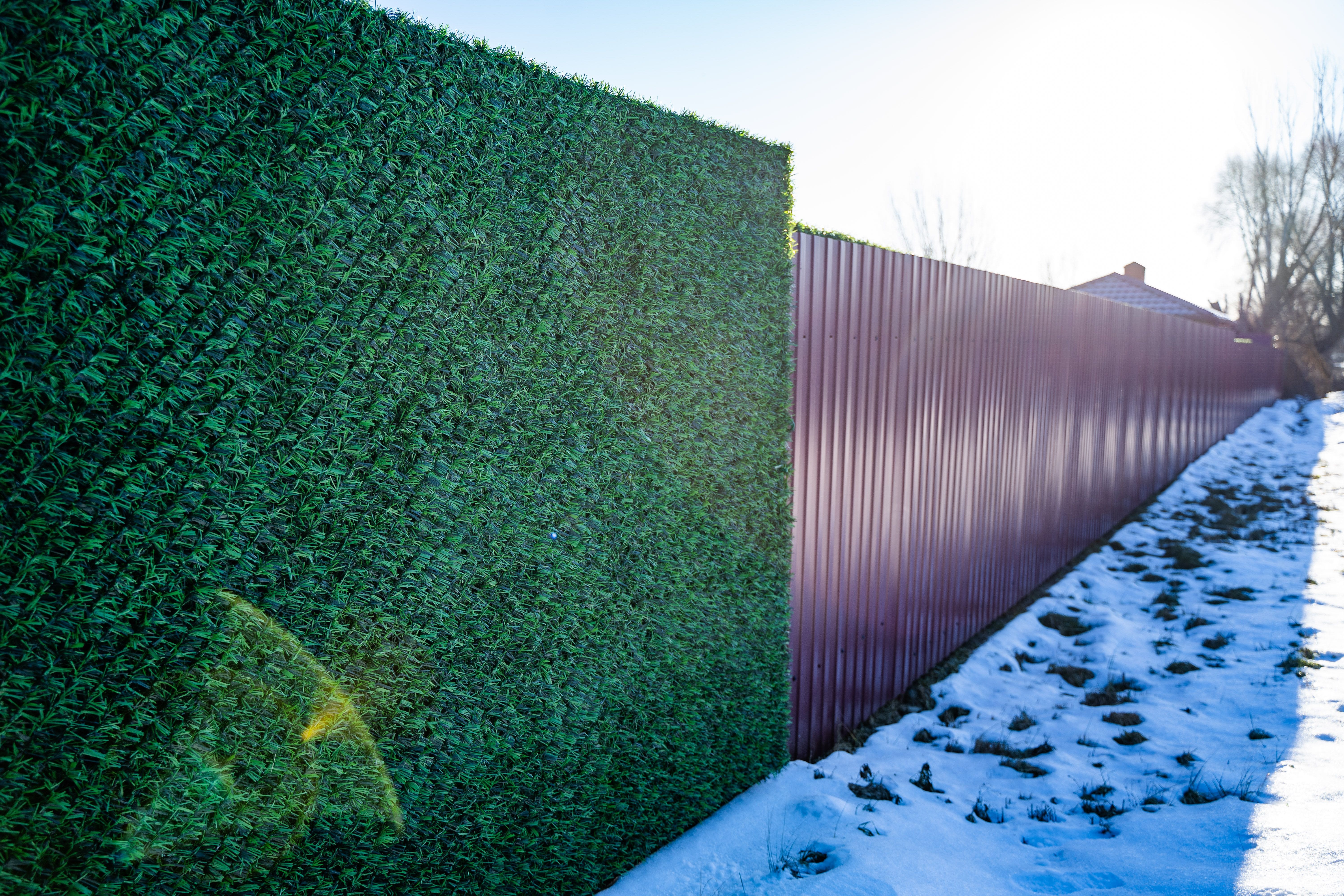 Вечнозеленый забор Grass Fence рулон 2м фото 11 в Кременкуле