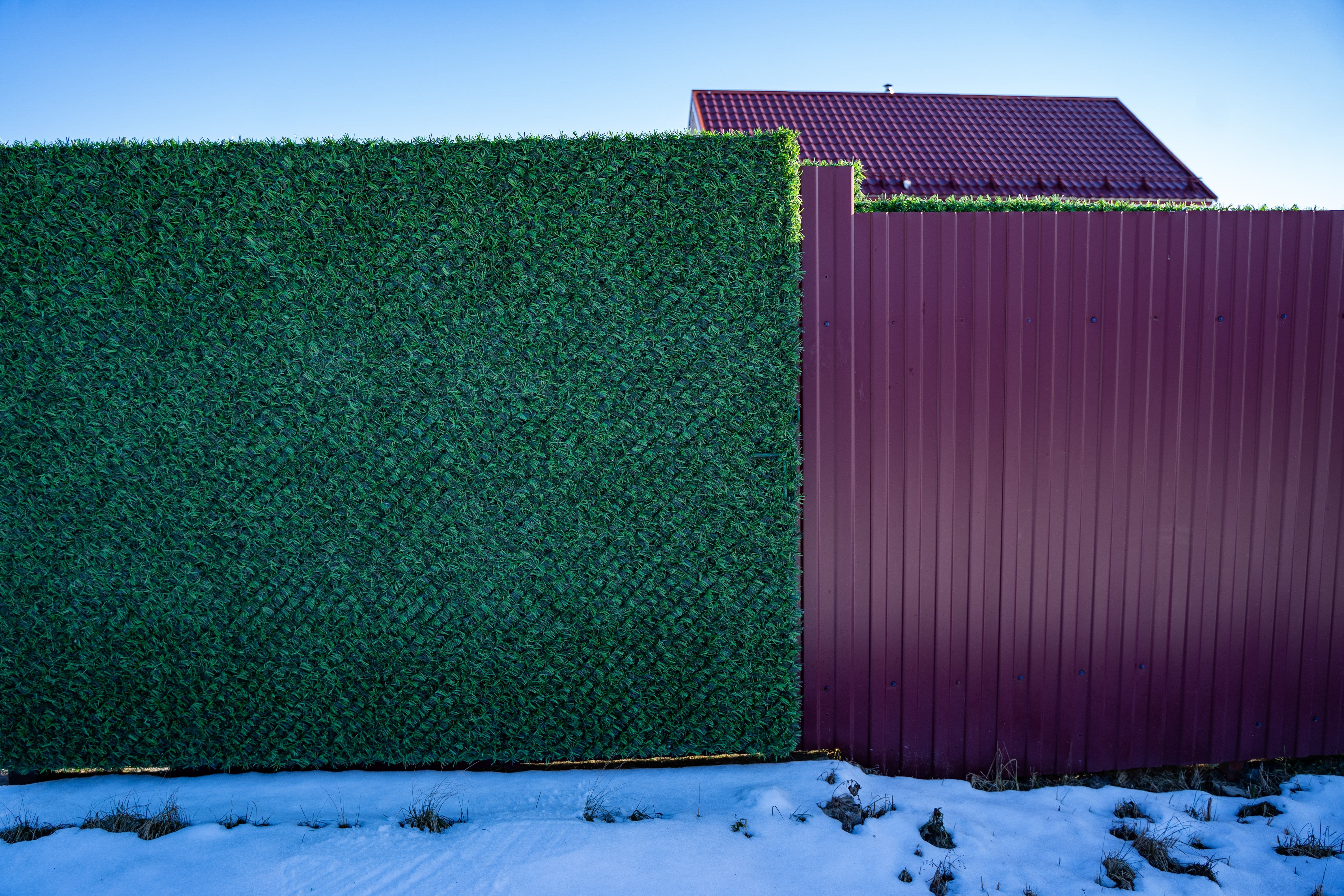 Вечнозеленый забор Grass Fence рулон 2м фото 2 в Кременкуле