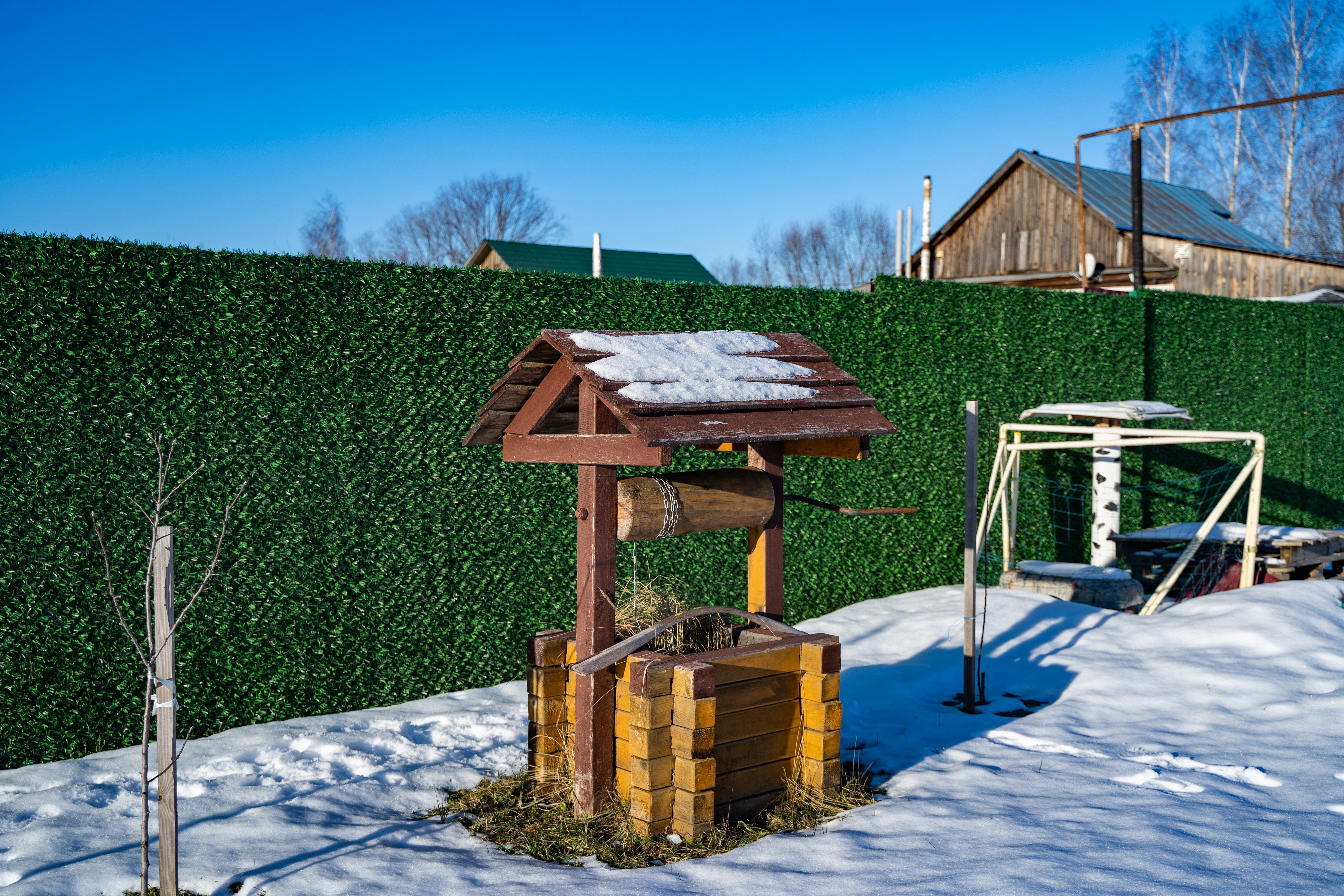 Вечнозеленый забор Grass Fence рулон 2м фото 7 в Кременкуле