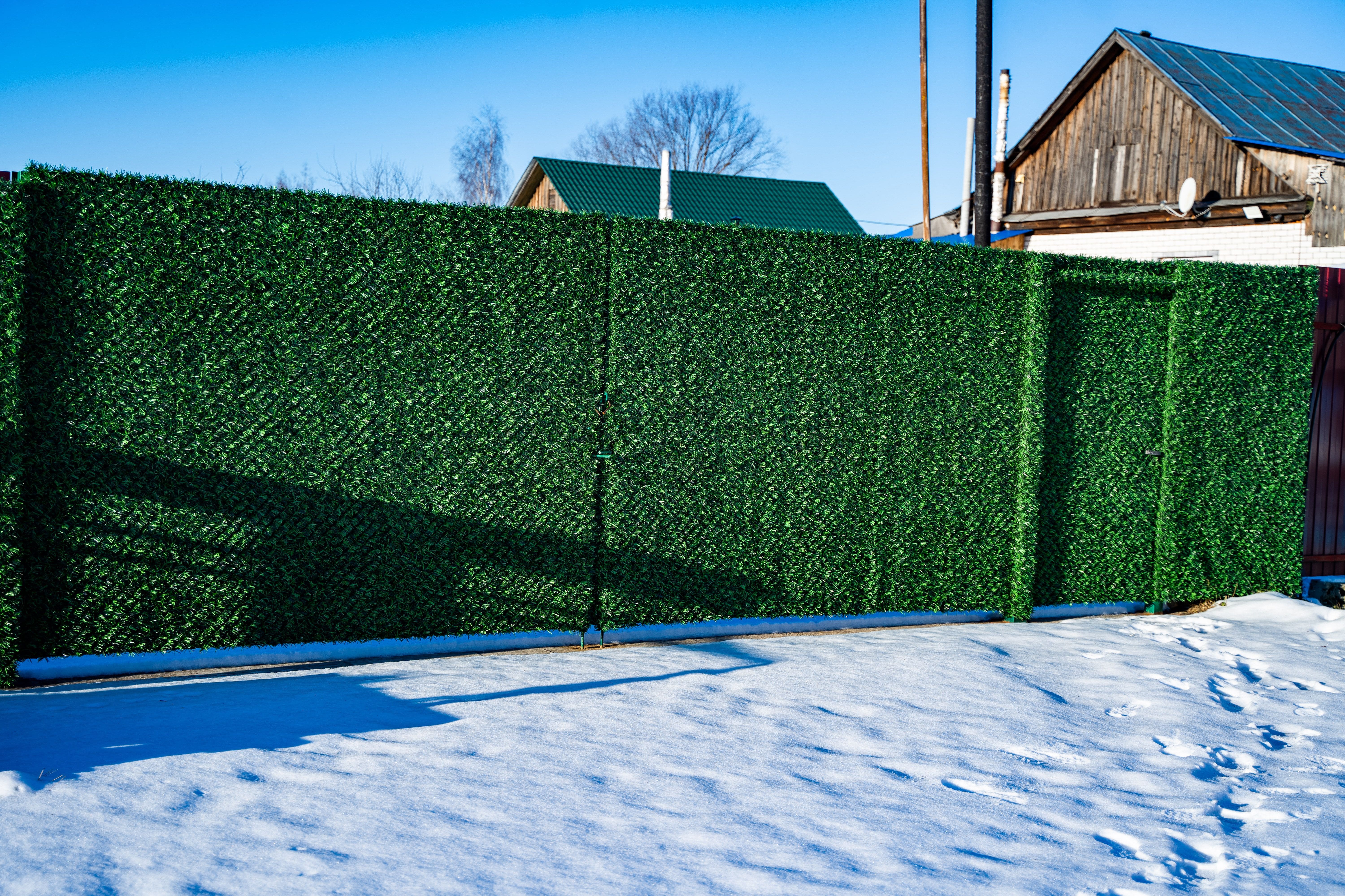 Вечнозеленый забор Grass Fence рулон 2м фото 4 в Кременкуле