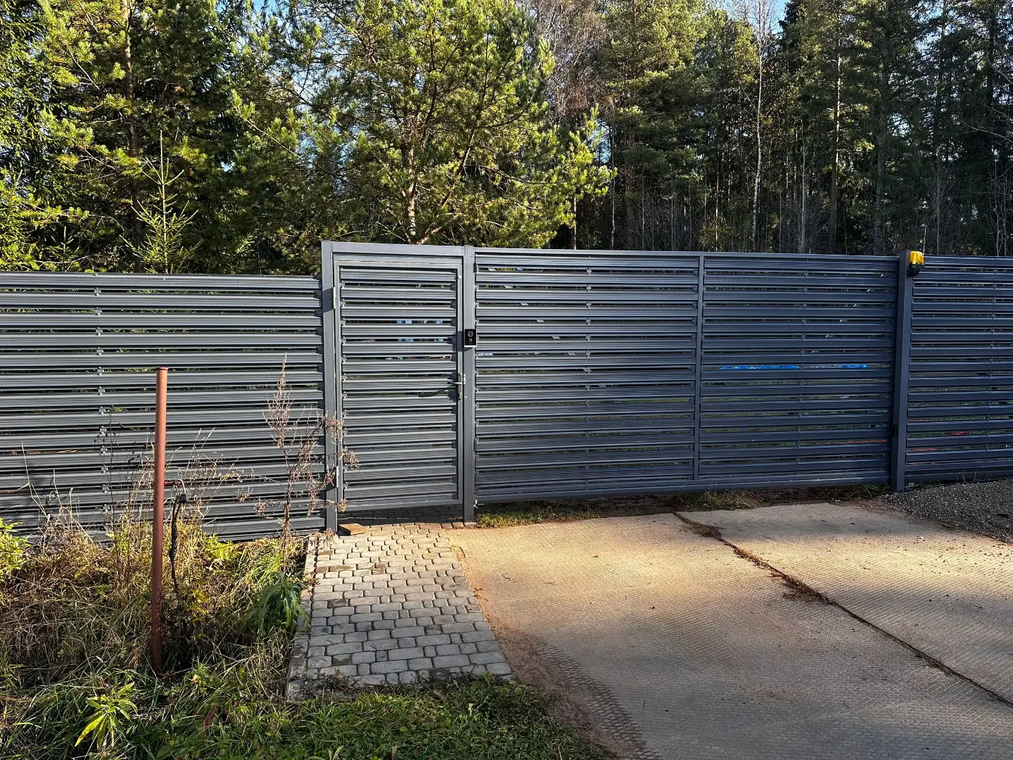 Забор-ранчо из евроштакетника 10м RAL7024 Серый Графит в Кременкуле