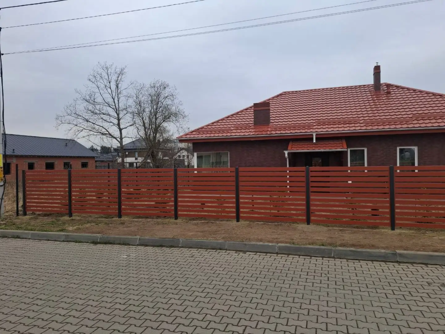 Забор-ранчо из металлопланкена 18м RAL8004 Терракотовый фото 3 в Кременкуле