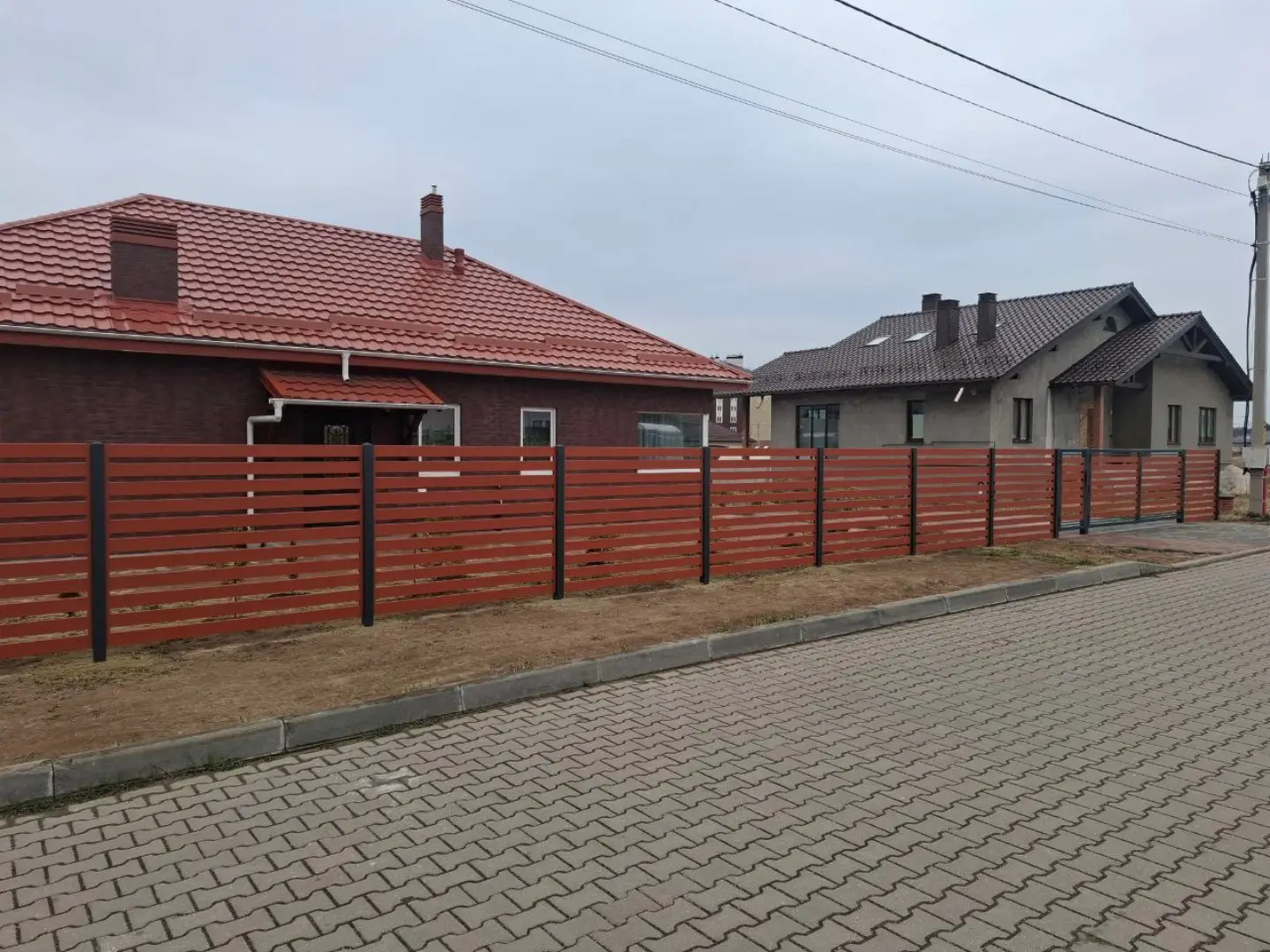 Забор-ранчо из металлопланкена 18м RAL8004 Терракотовый фото 1 в Кременкуле