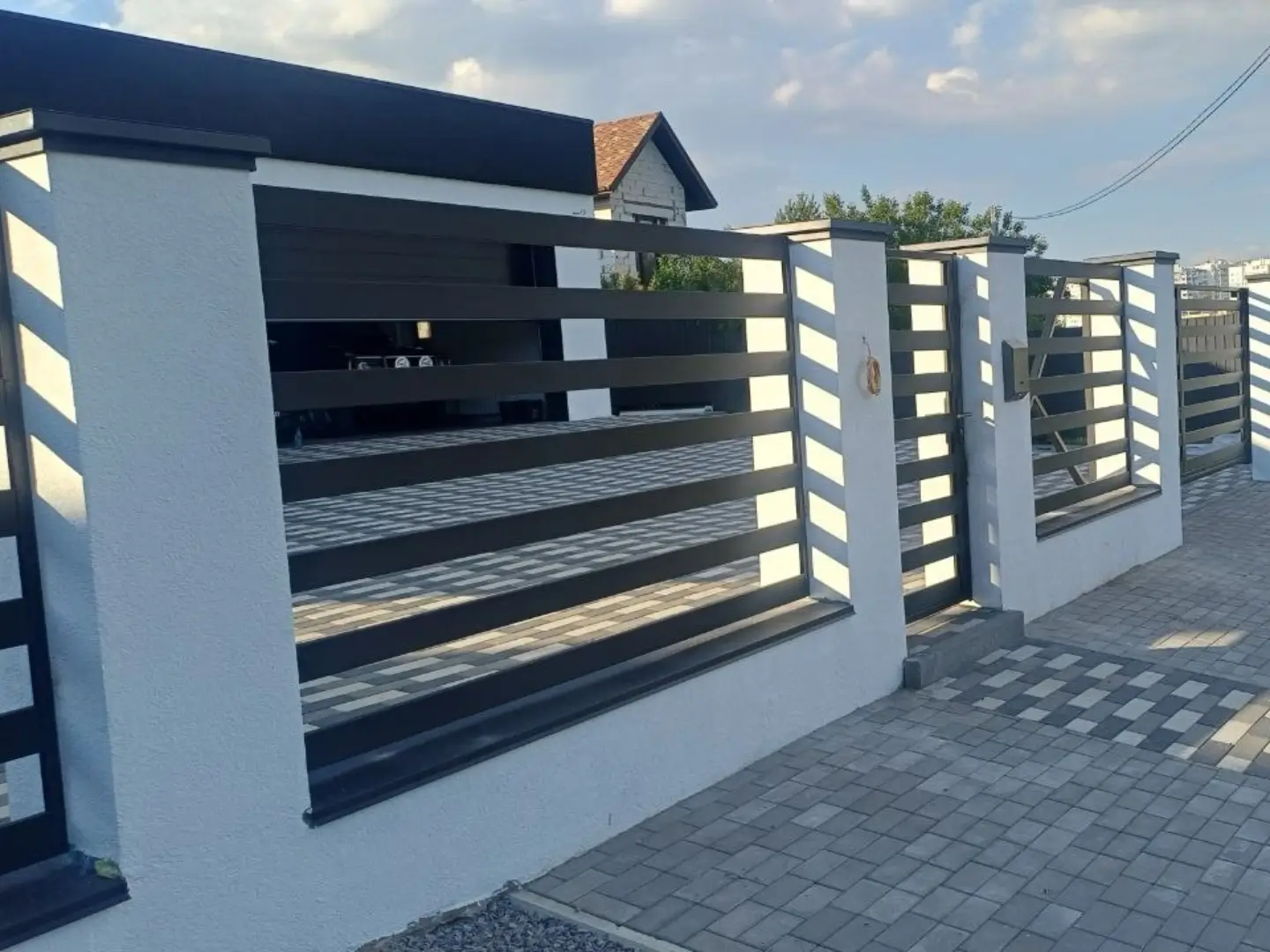 Забор-ранчо из металлопланкена 16м RAL9005 Черный МАТТЕ фото 4 в Кременкуле
